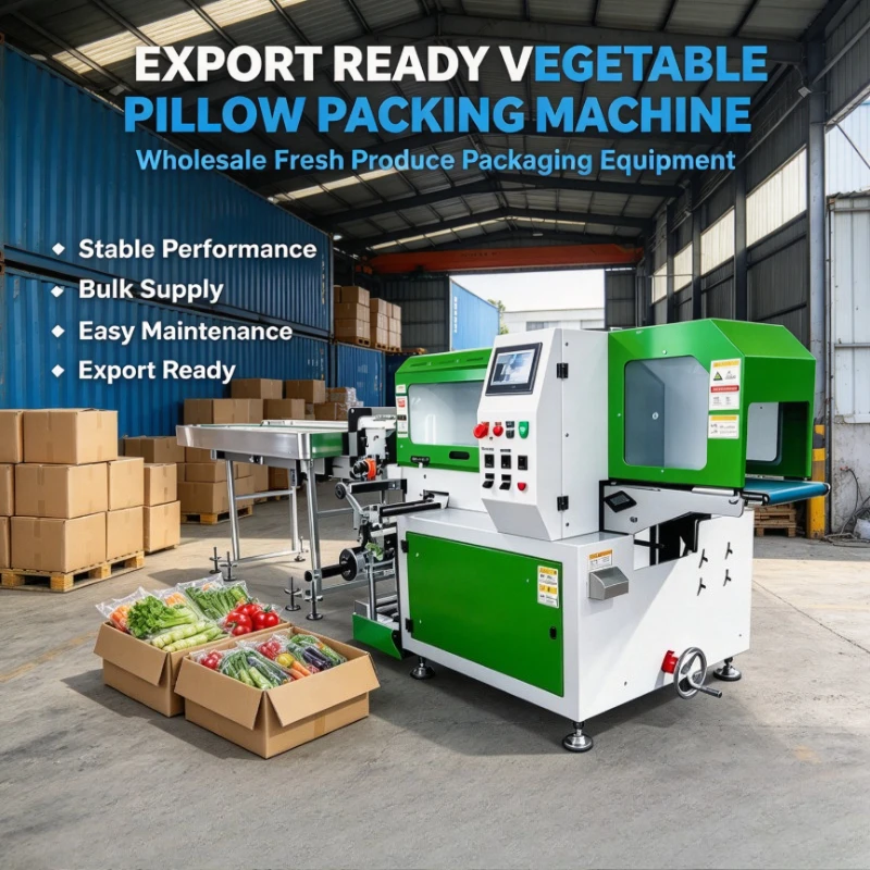 Customized Horizontal Servo Flow Pillow Packaging Machine Automatic Flow Wrapper for Fresh Vegetable Fruit Food Wrapping