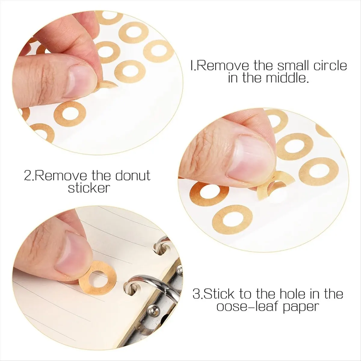 Latest ABBQ-800 Pcs Paper Hole Reinforcement, 1/4 Inch Binder Hole Reinforcement Circles ( and Transparent Paper Set)