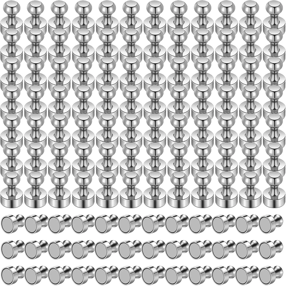 32Pcs Magnetic Needle Neodymium Magnet Pin Plate Magnet Plate Tapered Magnet Extra Strong Magnet for Home Storage