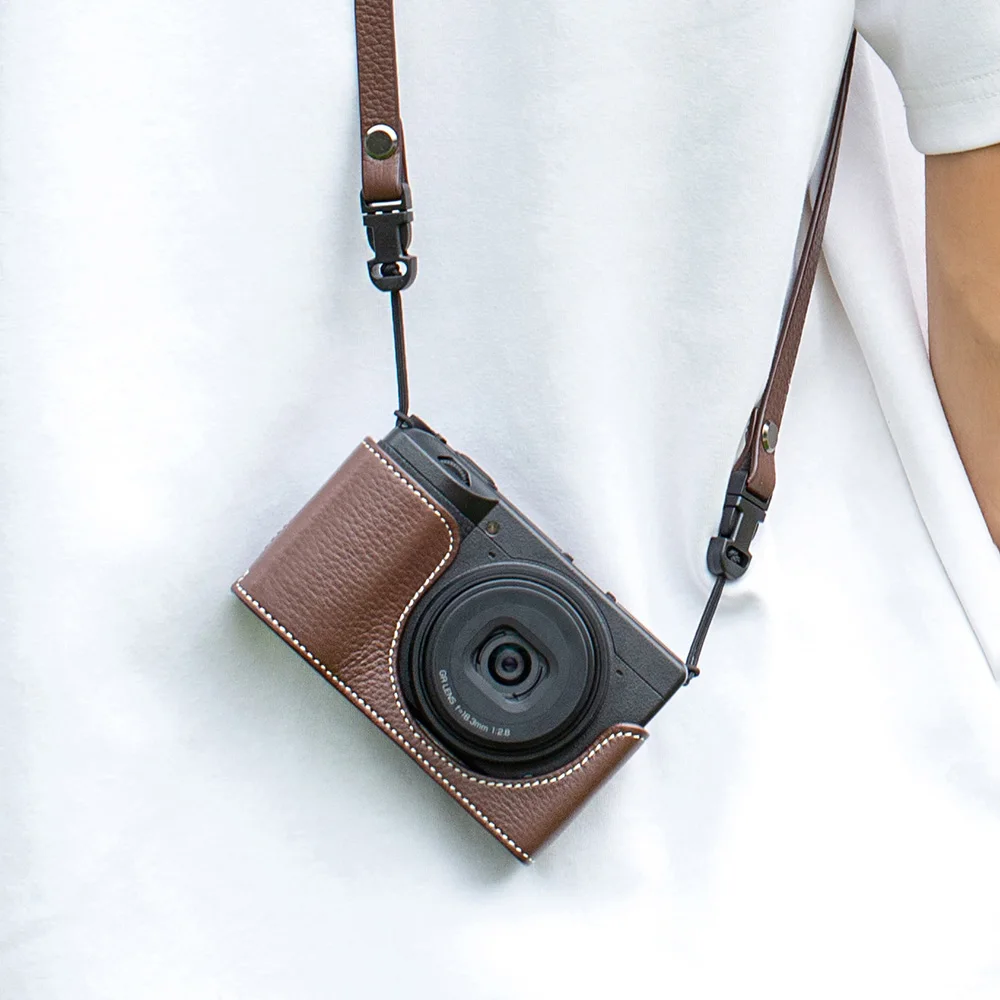 

GRIII Retro Genuine Leather Case Bag Cover for Ricoh GR3 GR3X GRIIIX GRIII Case GR3 Handmade Camera Bag Protective Case