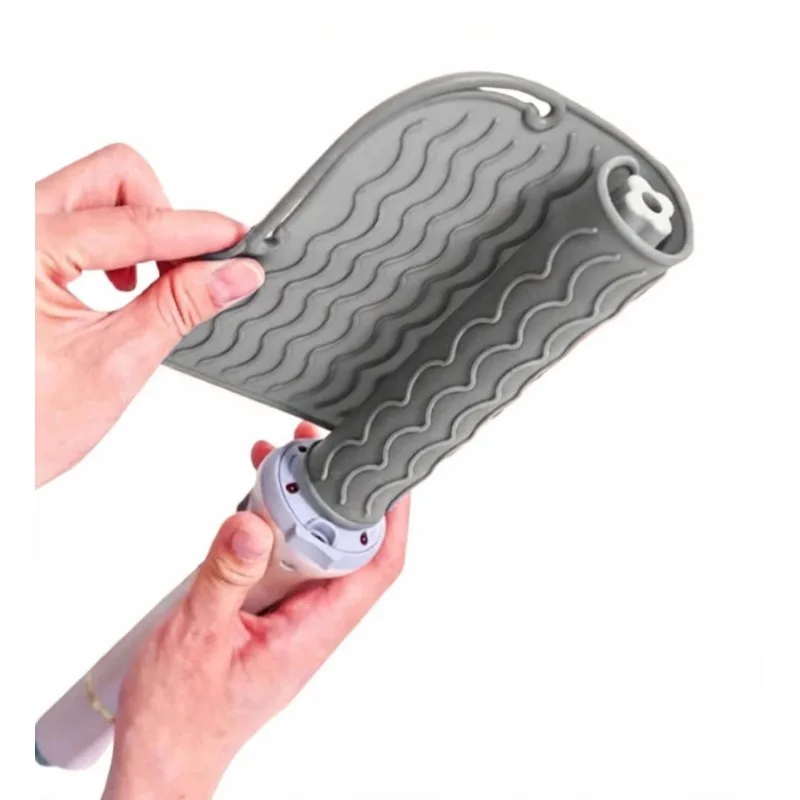 Portable Travel New Plus Size Silicone Heat Resistant Mat, Hot Tools Pad Cover for Curling Iron, Flat Iron Hair Straightener