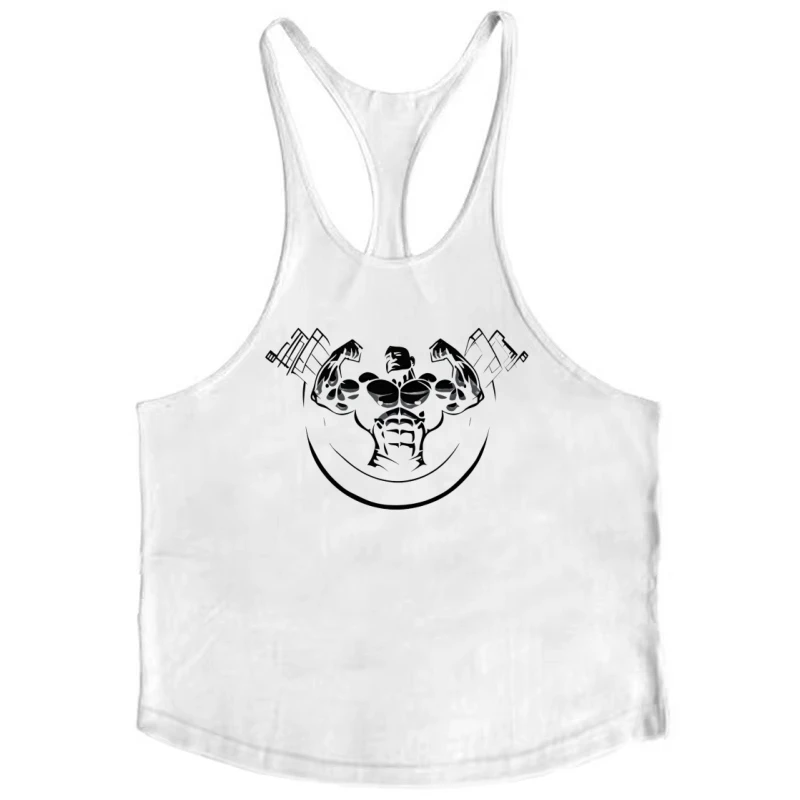 قميص كمال الأجسام سترينجر للرجال، بدون أكمام من القطن للتمرين في صالة الألعاب الرياضية على شكل حرف Y، سترة بدون أكمام ماصة للرطوبة، ملابس رياضية للياقة البدنية