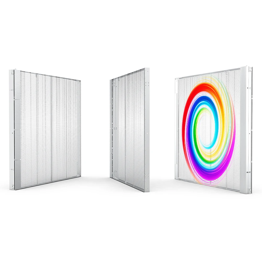 Custom 3D Transparent Wall LED Display for Indoor Shopping Mall Advertising Glass Screen LED Transparent Advertising Display