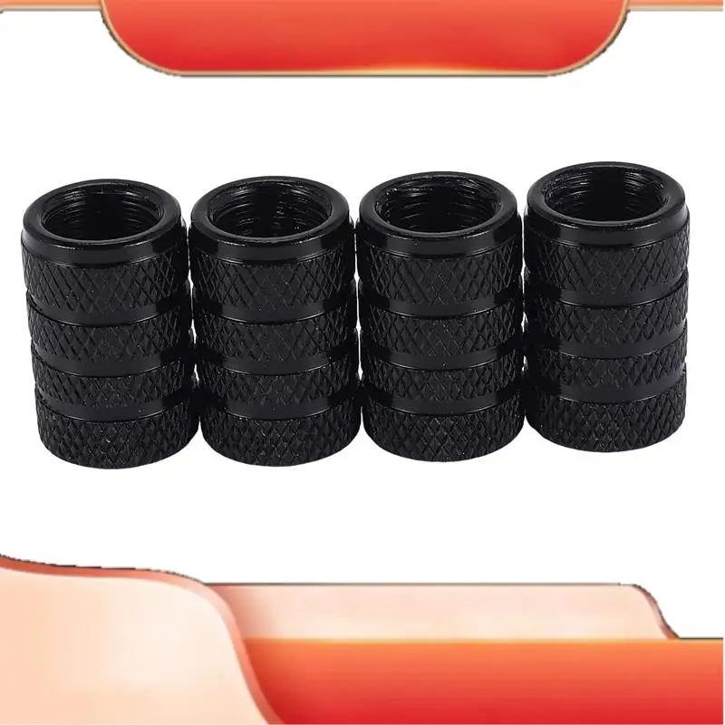 

4 шт. черная автомобильная шина, стержень клапана, декоративная пылезащитная крышка-T45C