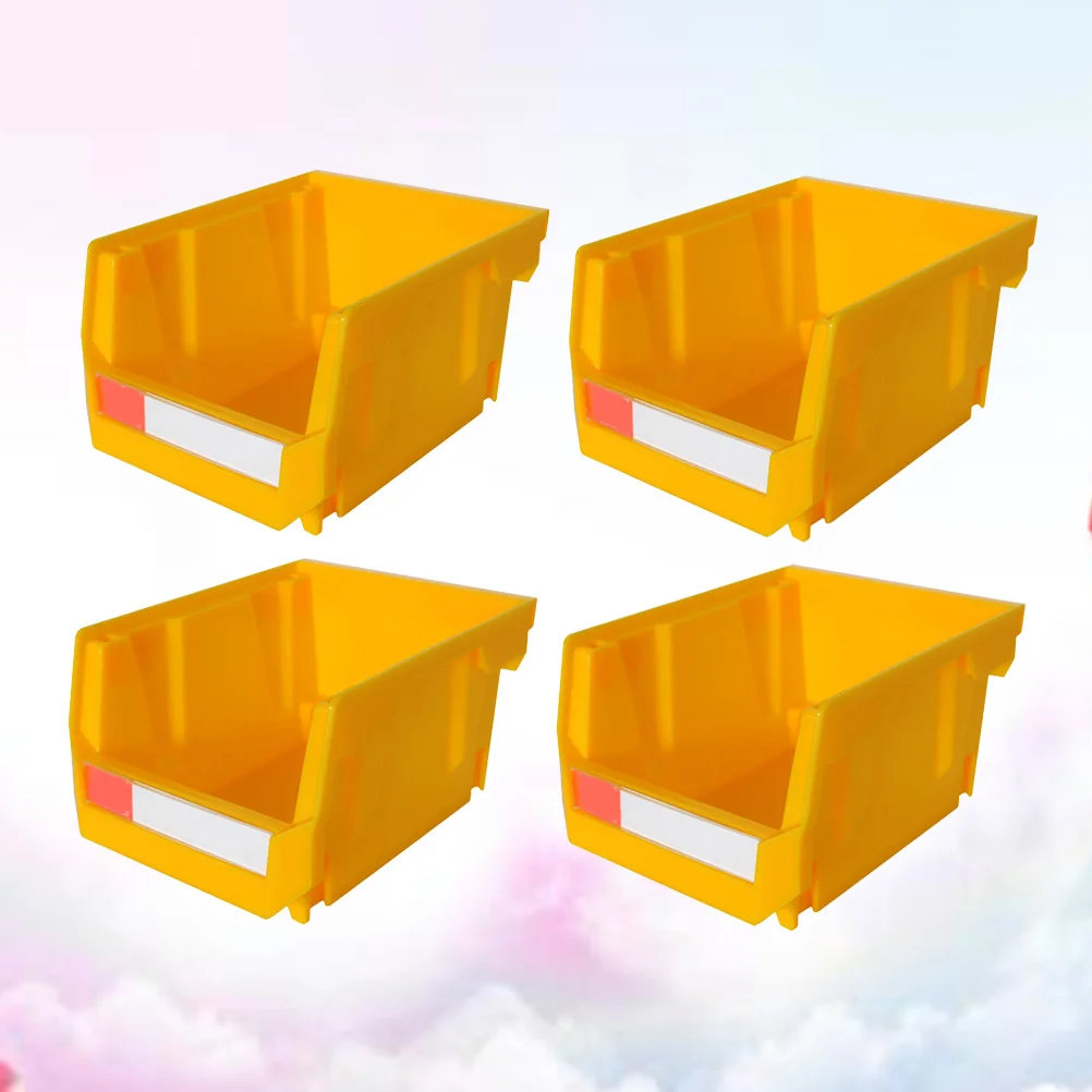 

4Pcs Plastic Backmounted Storage Boxes Portable Small Capacity Toolbox Container Tool Box for Daily Use Repair Kits