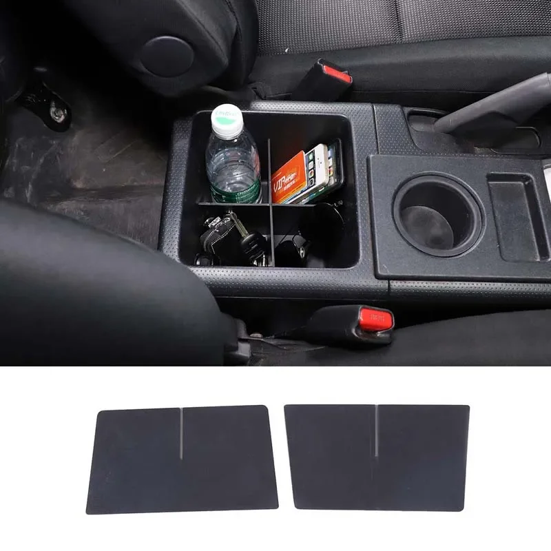 For 2007-2021 Toyota FJ Cruiser ABS black car styling car central control storage box divider panel car interior accessories