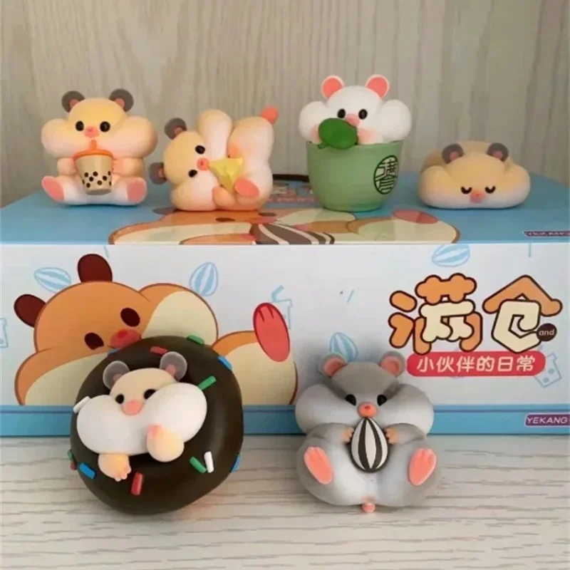 

Genuine Man Cang With Little Buddy Hamster Series Blind Box Cute Hamster Decoration Girly Heart Mystery Box Toys Surprise Gift