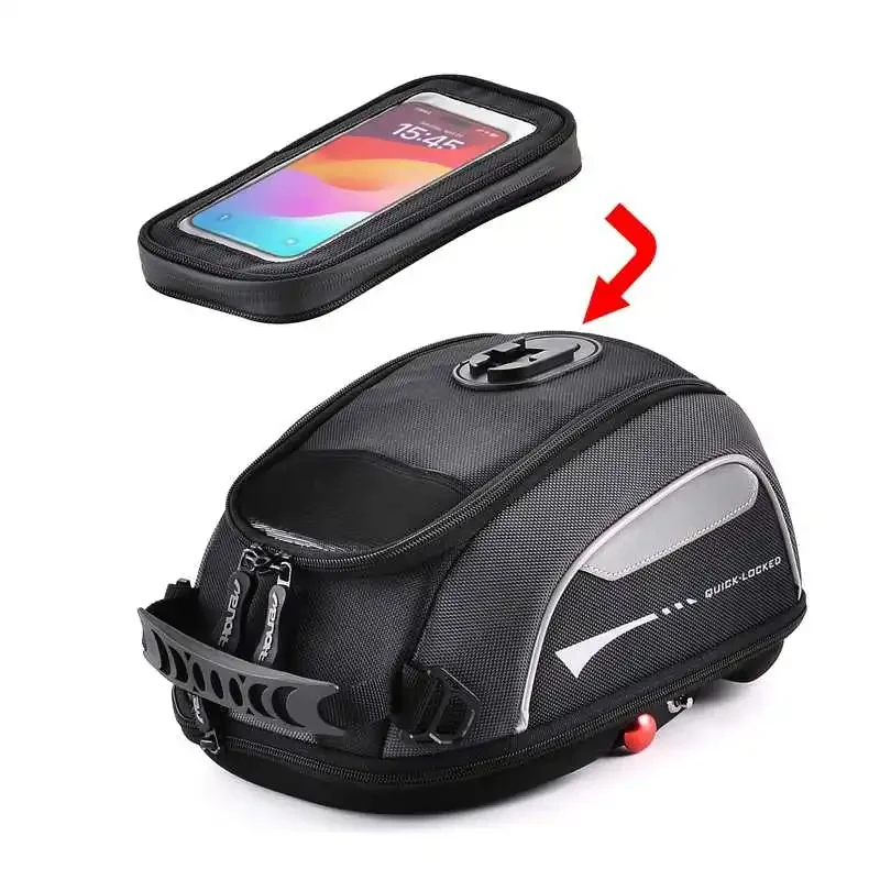 For Honda CB650F CBR650F CB650R CBR650R Quick-Disconnect Fuel Tank Bag Anti-Theft Waterproof Mobile Phone Navigation Bag view 5