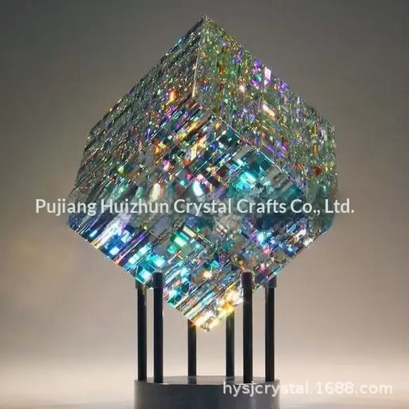 Sun Catcher Magik Chroma Cube Crystal Table Decoration