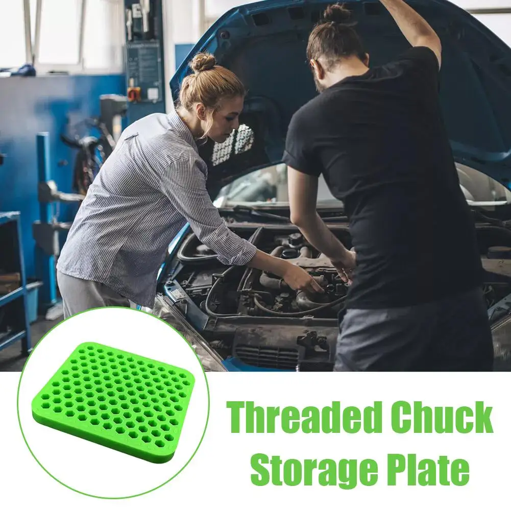 Storage Board For Car Repair Head M8 Threaded Chuck Replacement Head Storage Plate Organizer Repair Pen Knock Head Storage Tool