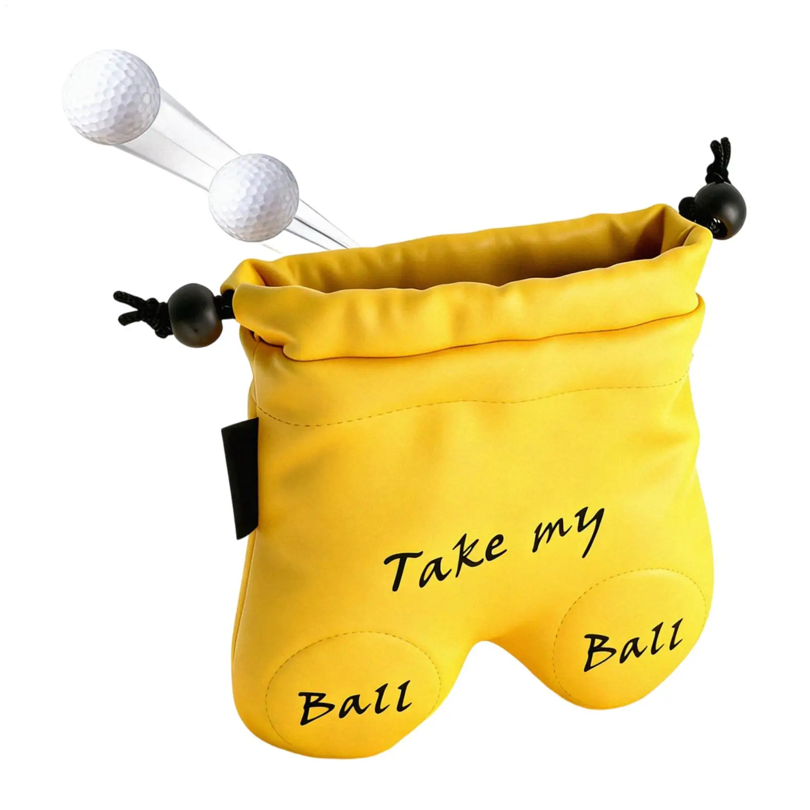 Golf Ball Storage Bag Golf Ball Sack Waterproof Large Flexible Drawstring Holder Golf Ball Bag Sack Golf training Accessories