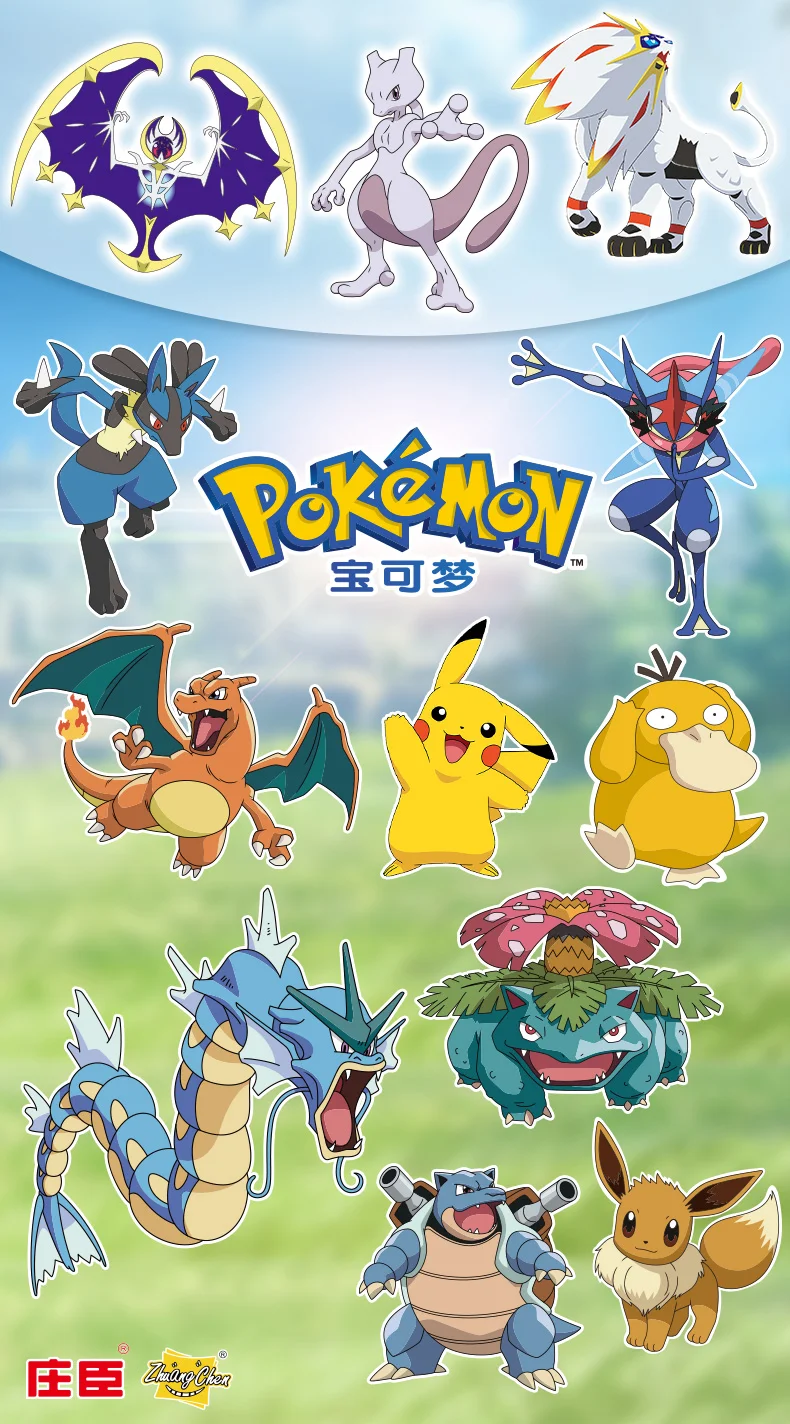 12 Stile Pokemon Figuren Spielzeug Variante Ball Modell Pikachu Jenny Turtle Pocket Monsters Mew-Two Actionfigur Spielzeug Geschenk – Detail 1