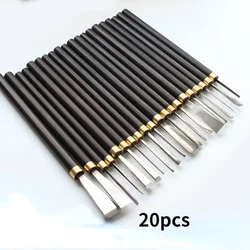 Professional Wood Carving Chisel Knife Hand Tool Set 20pcs/9pcs/4pcs Round Knife Cutting Edge Basic Detailed Carving Woodworkers