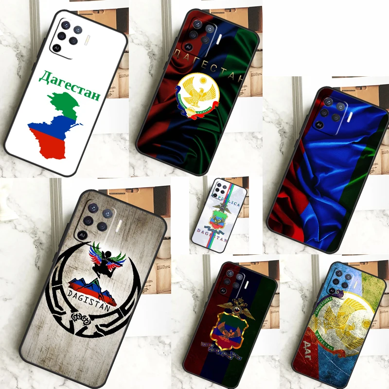 Dagestan Flag Coat Of Arms For OPPO A52 A72 A92 A98 A78 A58 A5 A9 A15 A17 A77 A53S A57S A94 A74 A54 A16 A76 A96 Case