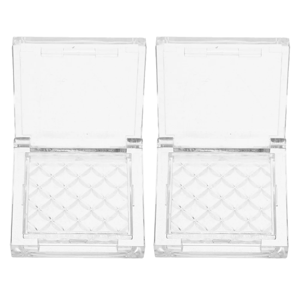 

2Pcs Eye Shadow Box Empty Palette Plastic Makeup Containers Magnet Grids Refillable Travel Pallet Organizer DIY Portable