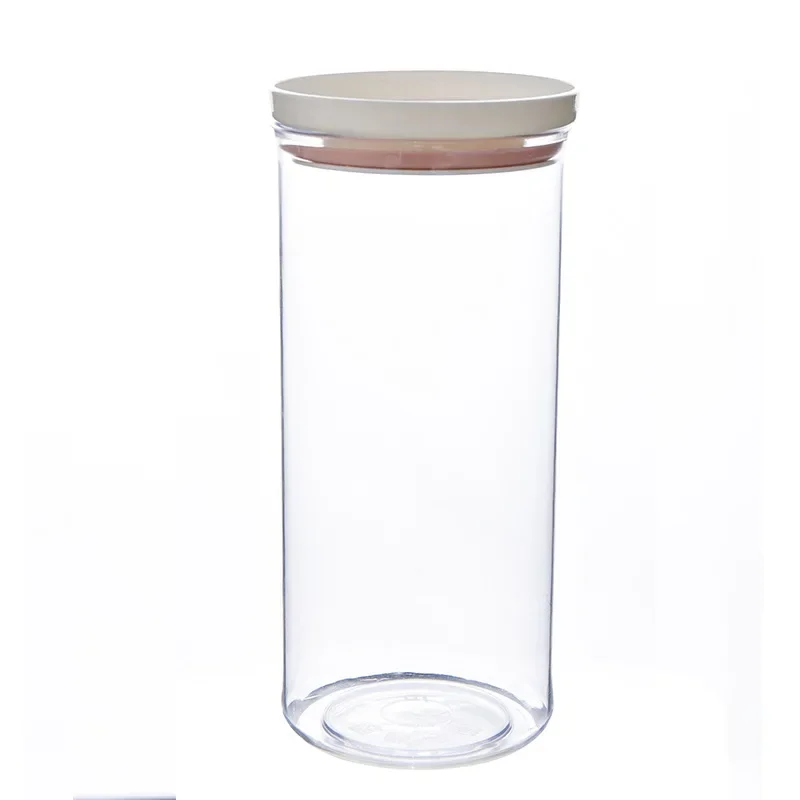 Different Color Sealed Ring Bottles Kitchen Storage Box Transparent Food Canister Keep Fresh New Clear Container