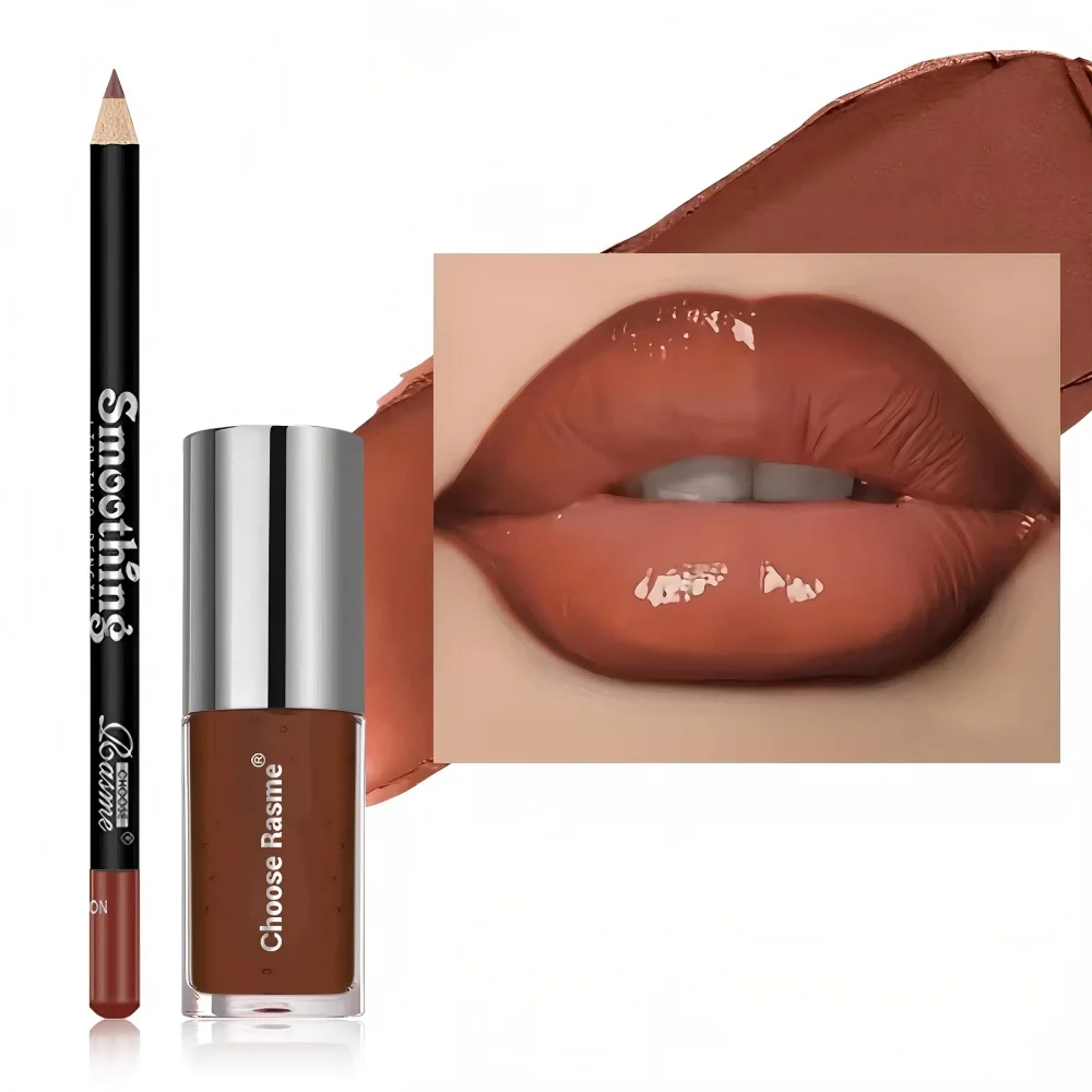 2 pz/set Liscio Lip Liner + Set Olio Per Labbra Lip Combo Trucco Liner Per Labbra Impermeabile, Trucco Per Labbra Idratante A Lunga Durata Lip Plump