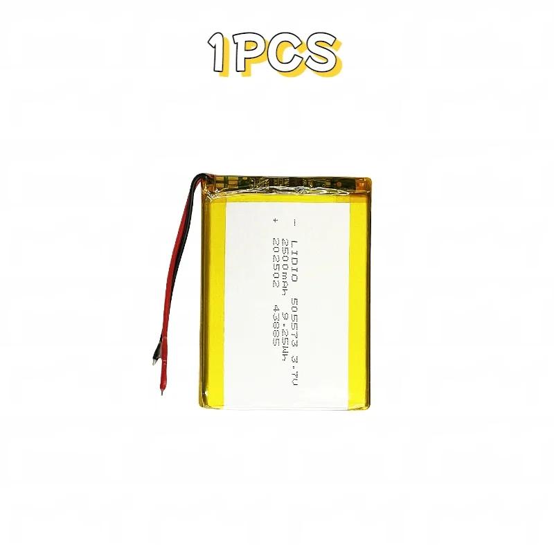 505573 Rechargeable Lithium Polymer Battery 3.7V 2500mAh Smart Wearable Mini Speaker Recorder Portable Diy Backup Power Supply