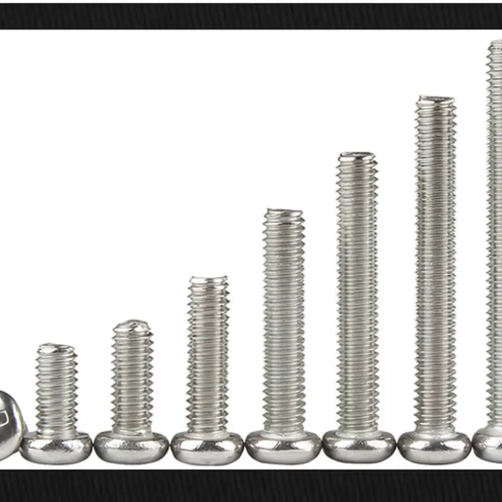 304 Stainless Steel Pan Head Bolts Cross Recessed Machine Screws For Xinyongye Reliable Hardware Fixing Tools Repair Kit