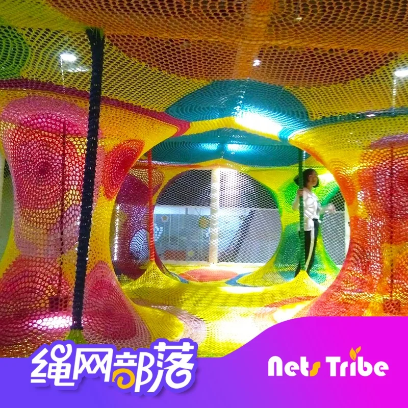 Rope Play Net For Outdoor And Indoor Commercial Playground Of Amusement Park