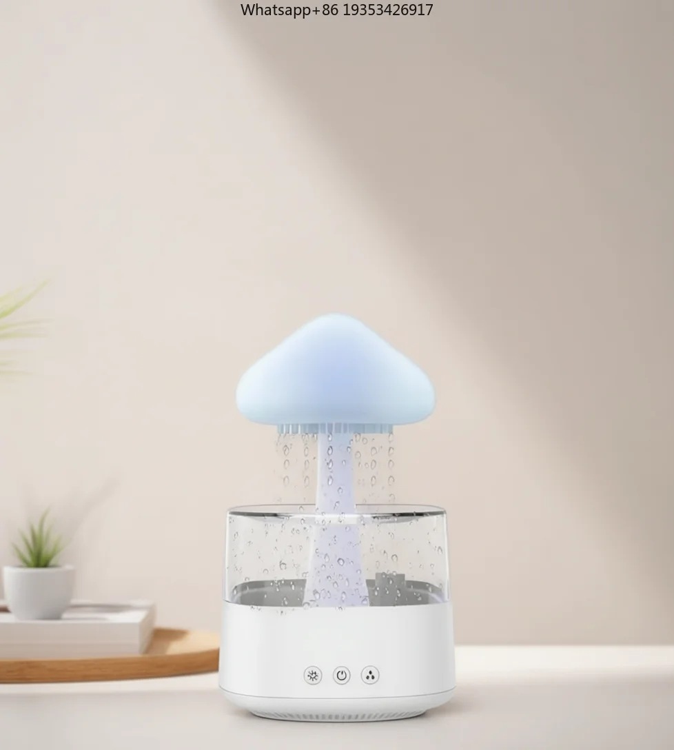 CH08 Нижний облачный ароматический диффузор с каплями дождя, красочный ночник, подходит для ультразвукового эфирного масла, ароматерапии, пульта дистанционного управления CH08 Нижний облачный ароматический диффузор с каплями дождя, красочный ночник, подходит для ультразвукового эфирного масла, ароматерапии, пульта дистанционного управления