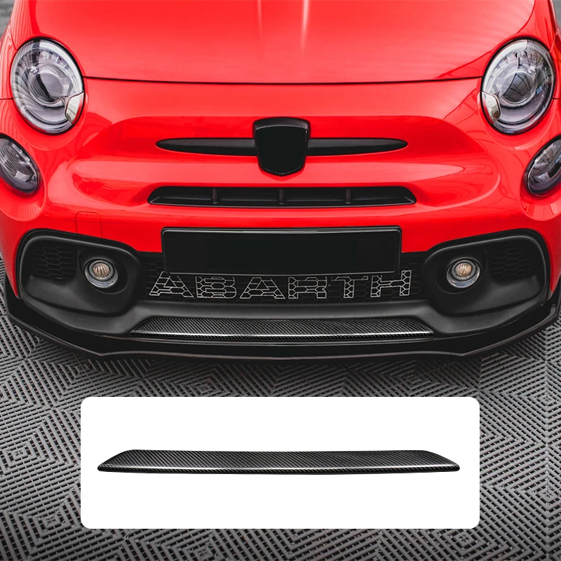

Equipment Smart Library Shasha Carbon Front Plate For Fiat 500 ABARTH 595 695 All Models Real Carbon Fiber Exterior Accessories