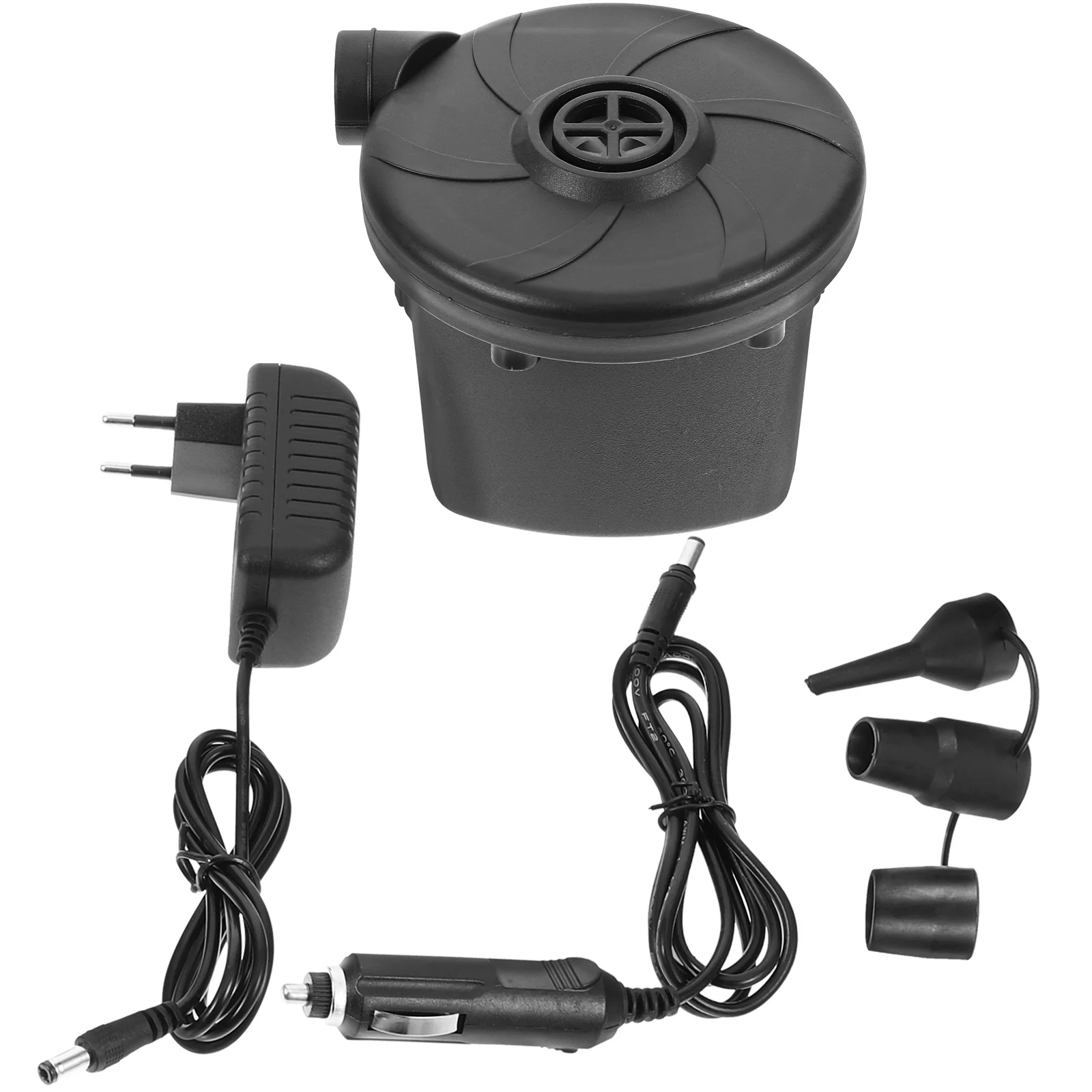 Szybka Elektryczna Pompka 3 Dysze Szybkie Pompowanie i Odpompowywanie Do Materacy Powietrznych Basenów Mini Dwukierunkowa Pompka Samochodowa