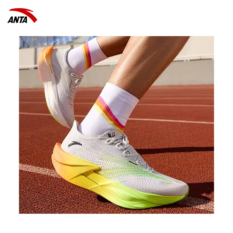 ANTA C202 6th generation PRO professional carbon plate running shoes, shock-absorbing, anti slip, breathable men's sports shoes