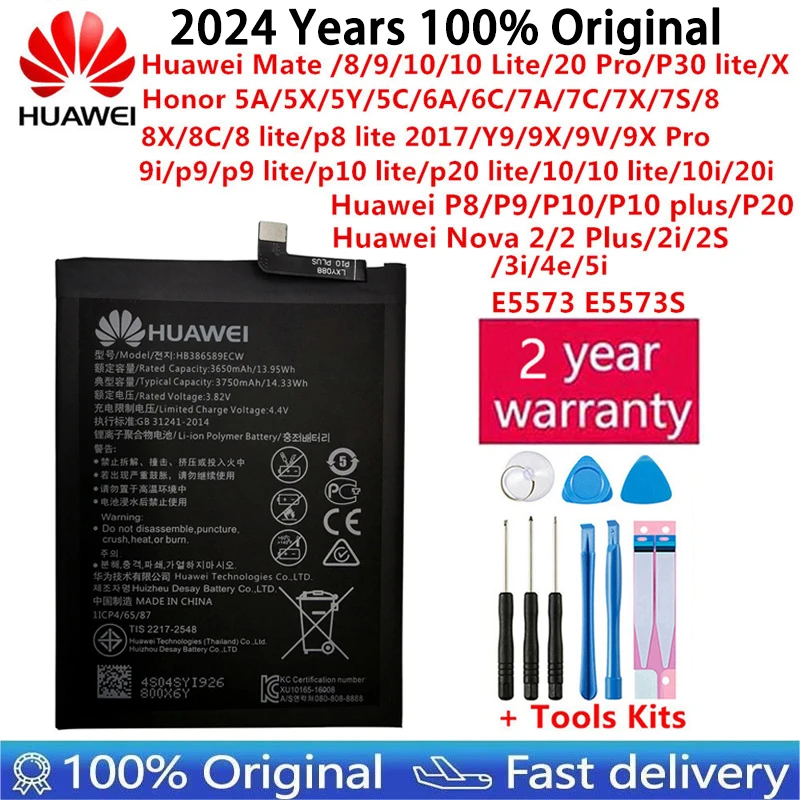 

Huawei Orginal Honor P8 P9 P10 P20 5C 5X 6A 6C 7X 7C 8 S8 8X 8E 8C G9 9 9i 10 G10 Mate 8 9 10 Nova 2 2i 3i Lite Plus Pro Battery