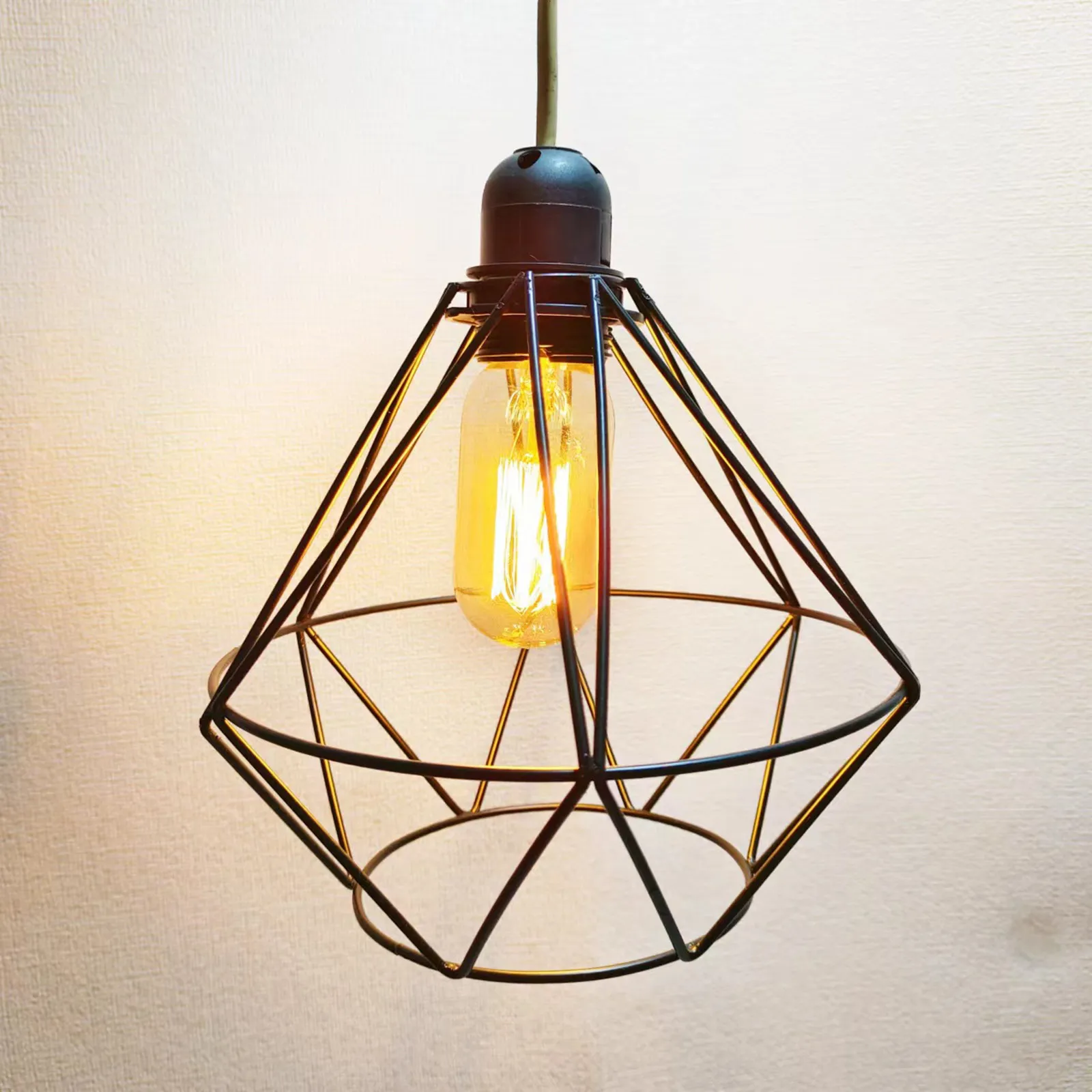 

Decorative Metal Lampshade Hollow-Out Mesh Light Cover for Pendant Wall Hanging Lamps Vintage Style Safe Reliable