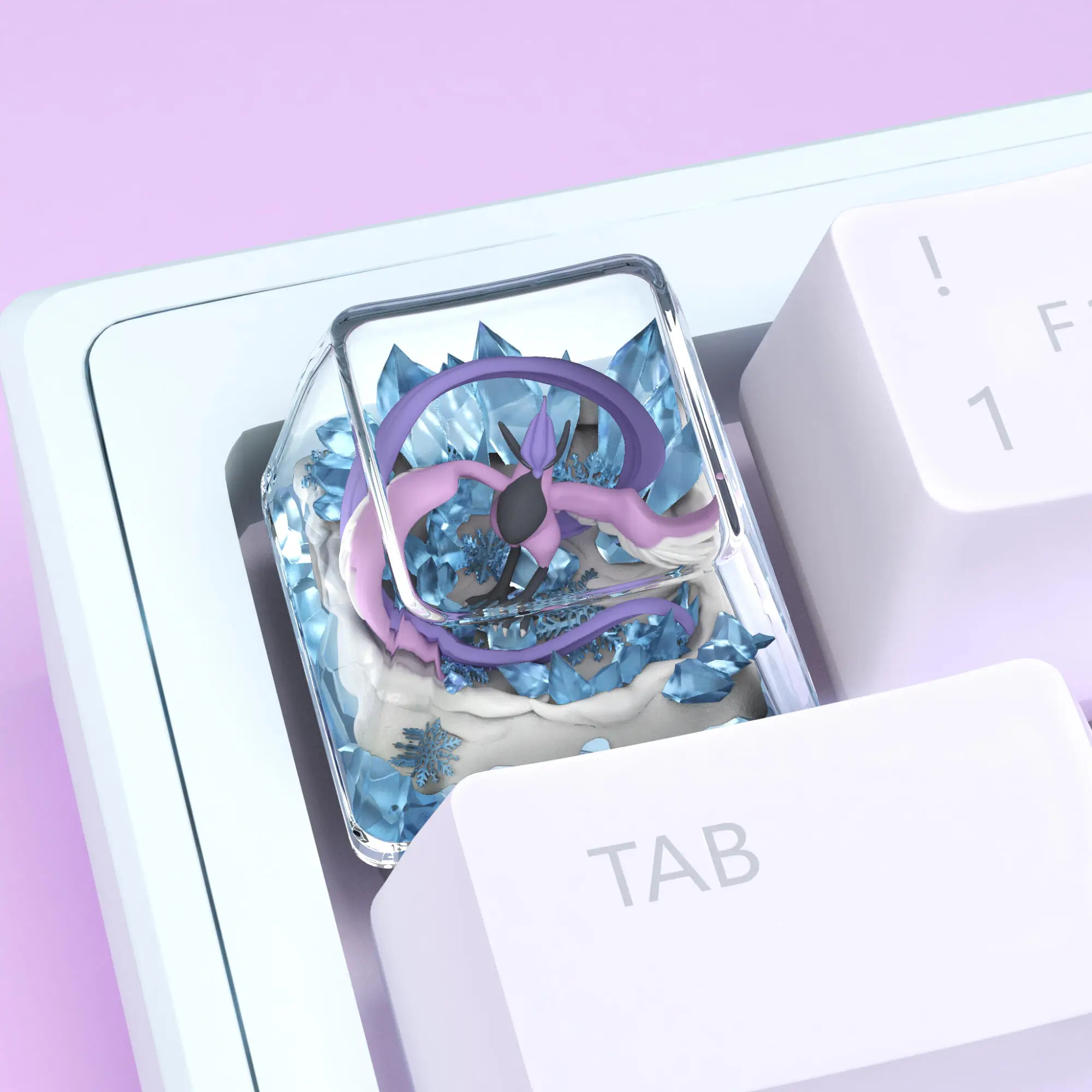 

10 Models Diy Ptcg Articuno Squirtle Esc Mechanical Keyboard Keycap Transparent Light-Transmitting Mechanical Keycaps Gift Toys