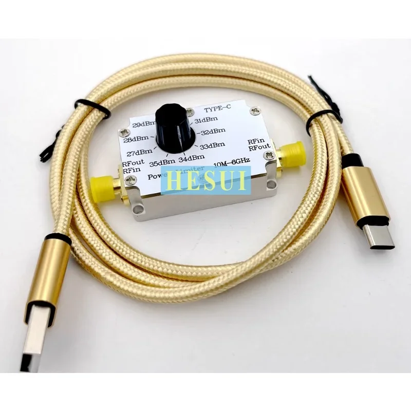 10MHz - 6GHz 27-35dBm adjustable bidirectional RF power limiter module Spectrum analyzer RF front-end out-of-network protection