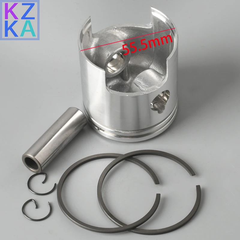 

351-00004-0 Piston set (0.5Mm O/s) for Tohatsu boat engine 15HP 18HP M15B2 M15C M18D M9.9B2 M9.9C pinton ring 350-00014-0 55.5mm