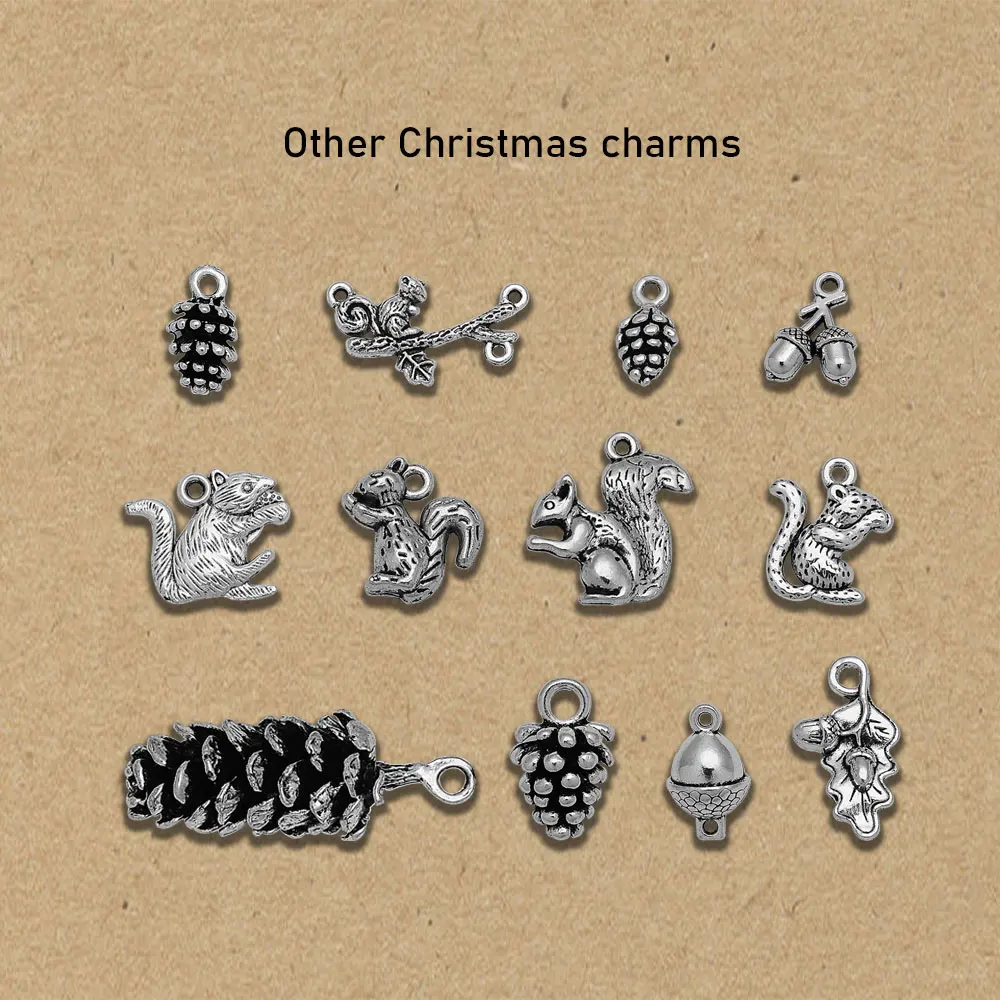 25pcs/lot--22x13mm Acorn Charms X-mas Christmas Pendants DIY Supplies Jewelry Making Finding Accessories