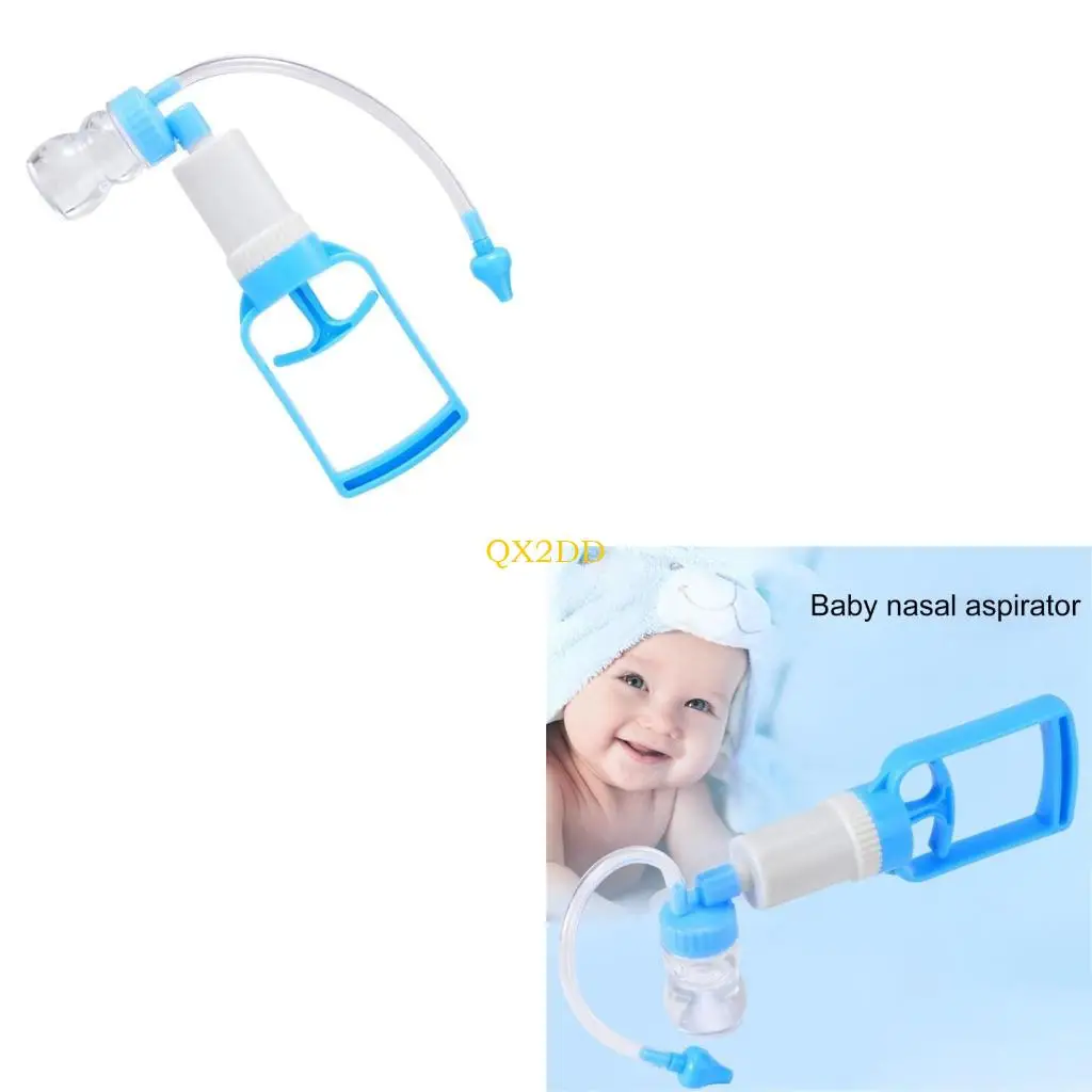 

QX2D Baby Nasal Aspirator Manual Control Booger Remover Suction Device with Soft Tip for Safe And Effective Mucus Removal