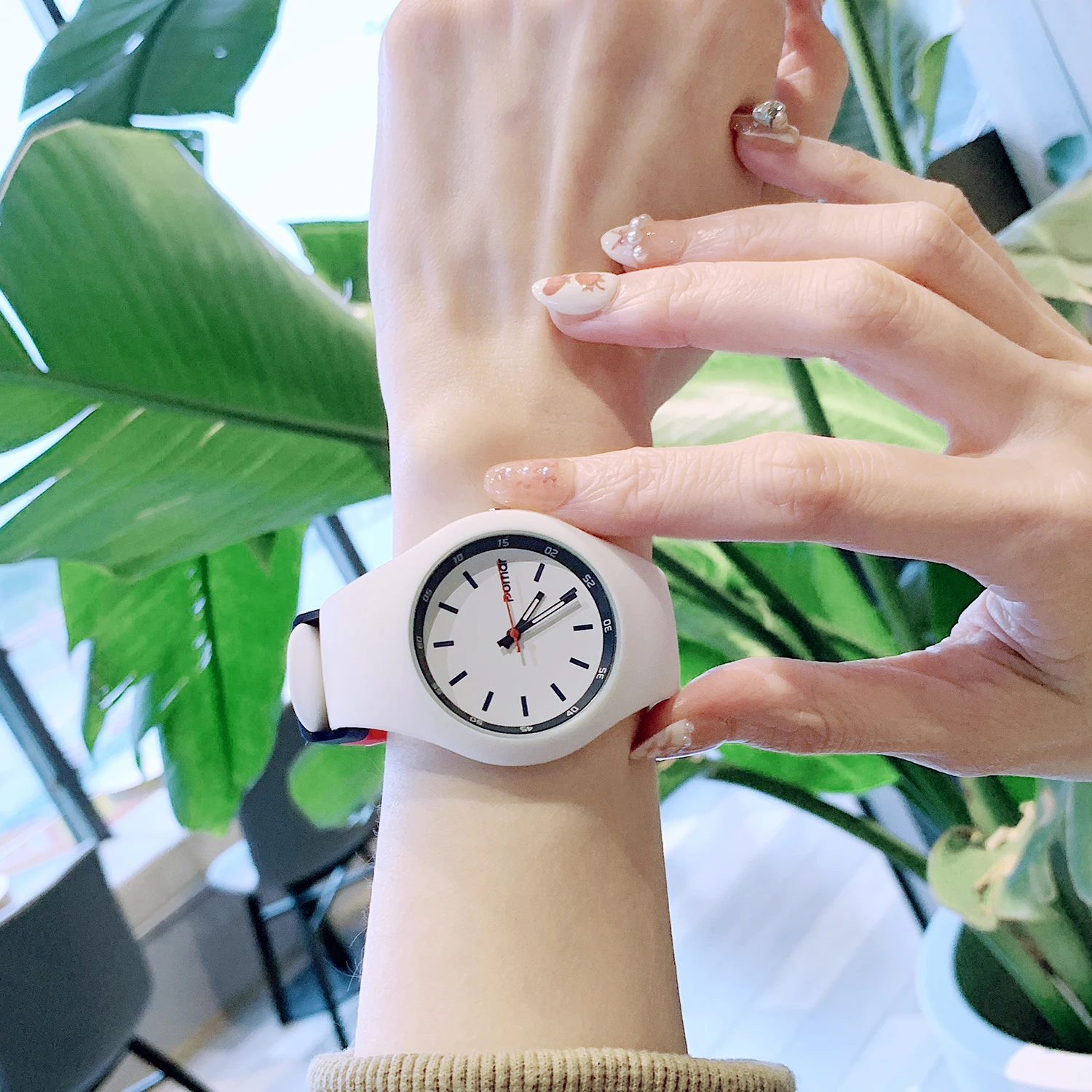 ساعة بومار كوارتز رقمية جديدة من السيليكون، عصرية، لطيفة، عصرية، مقاومة للماء، ملابس يومية، رياضية، ساعة زوجين بسيطة