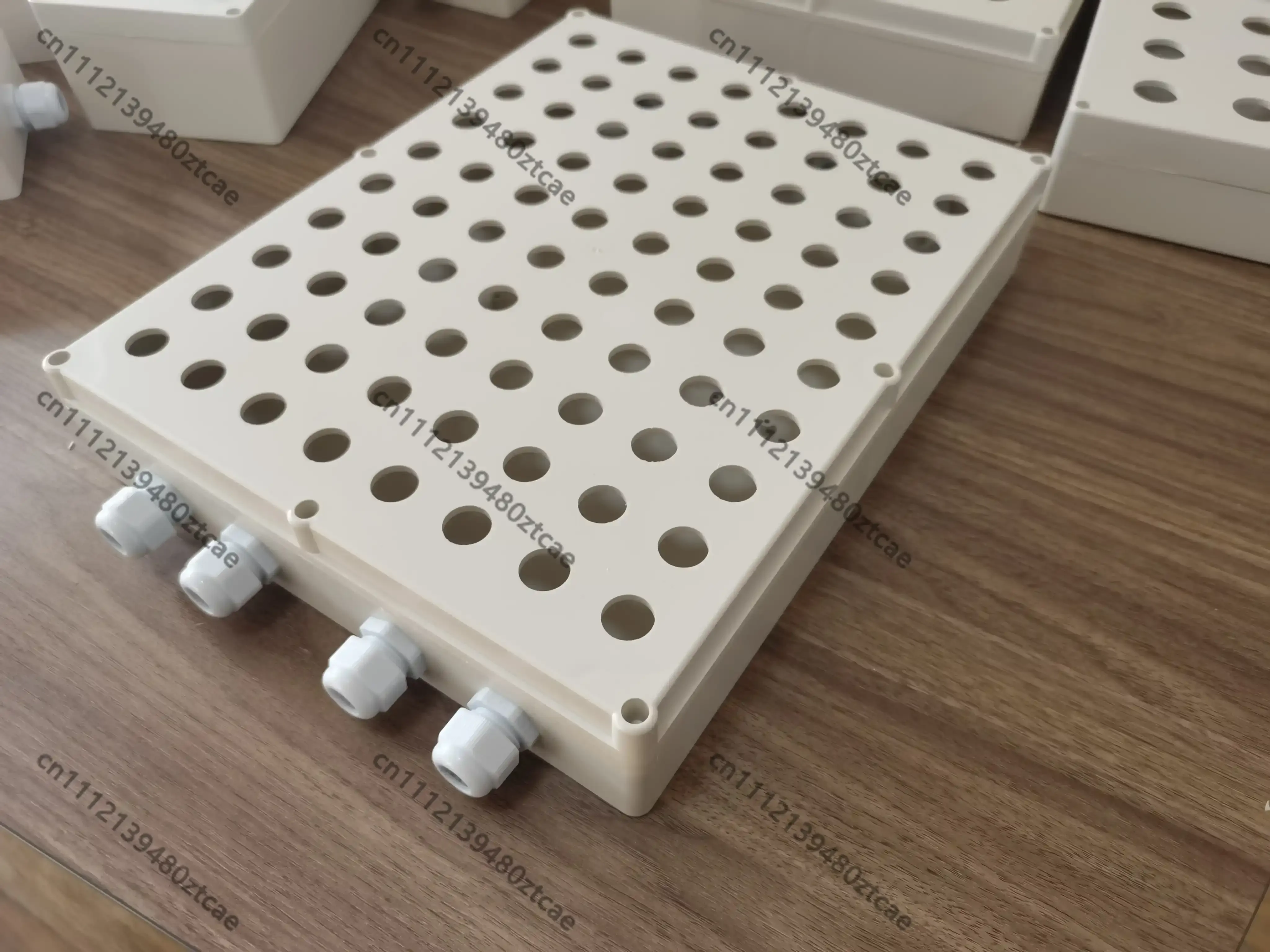 80 Holes Push Button Enclosure Perforated Panel PLC Debug Box DIY Automation Electrician Practical Training Operation Box
