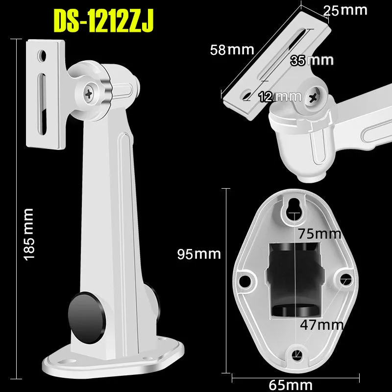 Universal Adjustable Duckbill Security Camera Mount Bracket DS-1212ZJ Security Wall Mount for CCTV Security Surveillance Camera