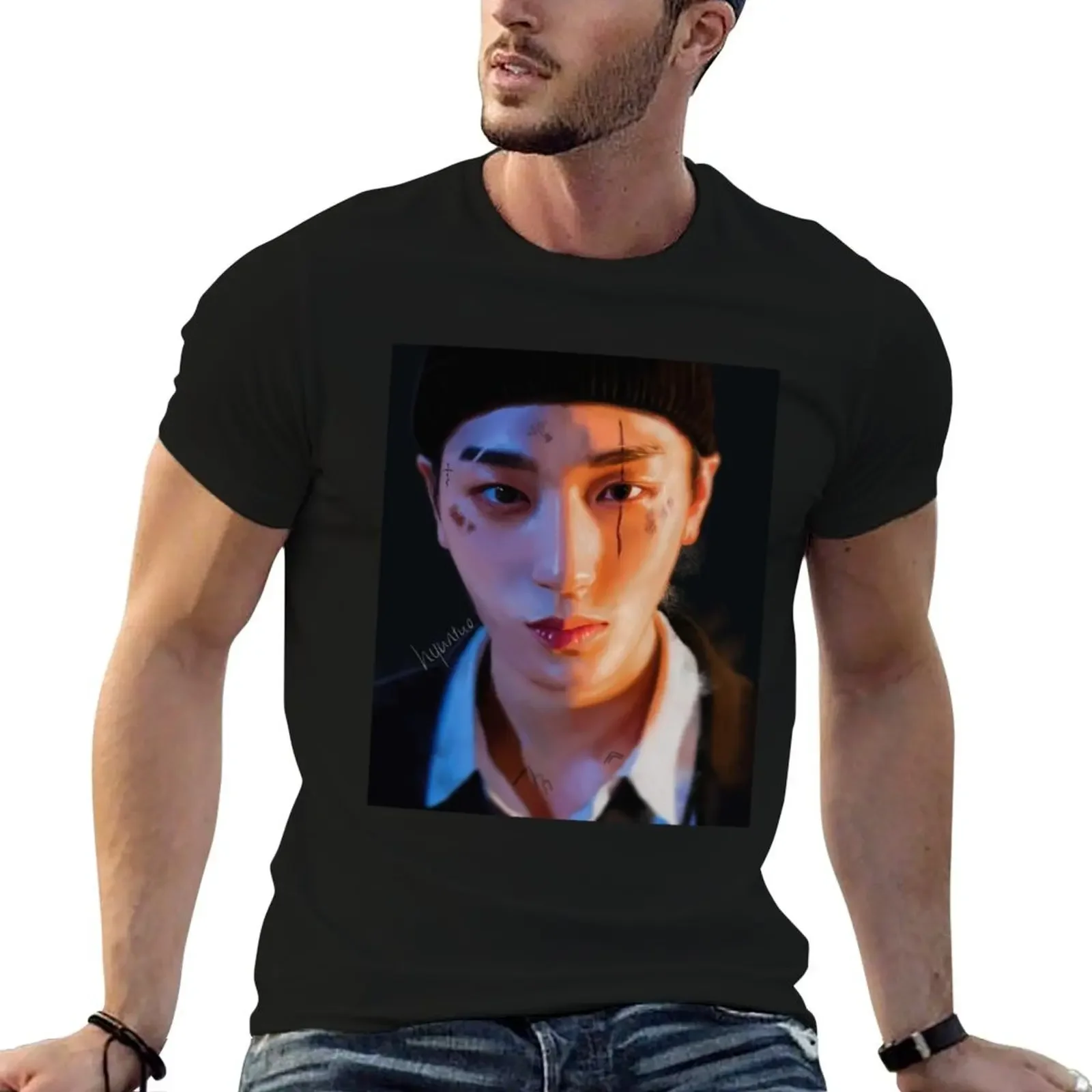 

Choi San FEVER T-Shirt boys whites man t shirt Blouse anime tshirt plain black t shirts men