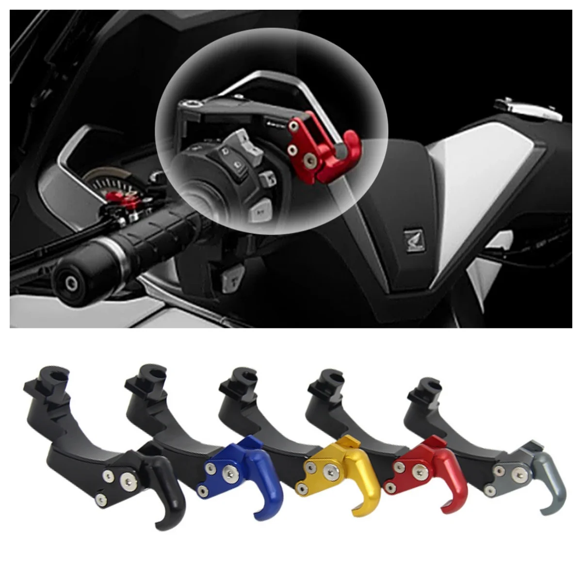 

Мотоциклетный шлем с ЧПУ, крючок для багажа, вешалка для багажа, сумка для хранения грузов, подвесной держатель для Honda Forza 350 Forza 125 FORZA 250 300