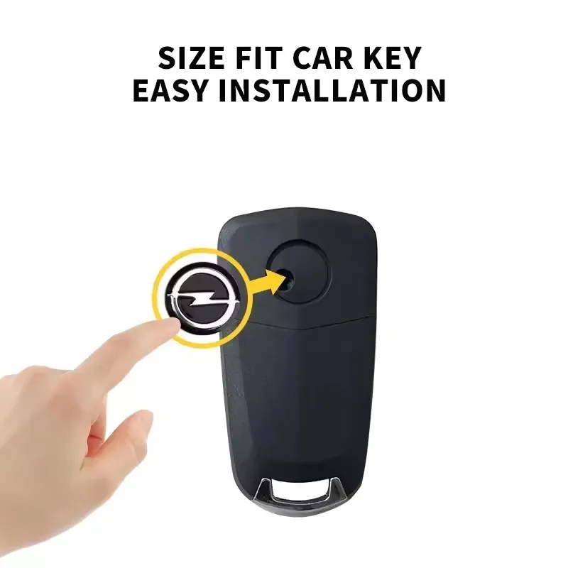 14mm Aluminum Car Key Badge Emblem Replacement Car Key Stickers For Opel Astra Insignia Mokka Zafira Corsa Vectra Antara Meriva
