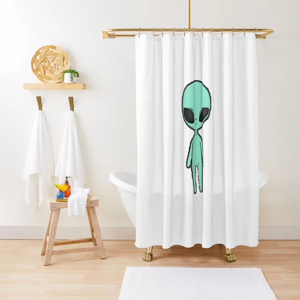 

Green extraterritorial alien Shower Curtain Waterproof Bathroom Shower For The Bathroom Bathroom Decor Curtain