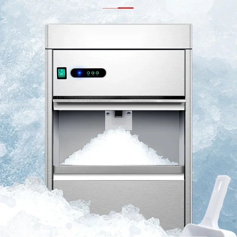 

150kg/Day Snowflake Ice Maker 680W Commercial Fully Automatic Pellet Ice Crusher Vertical Ice Machine BLO-150 Freezing Appliance
