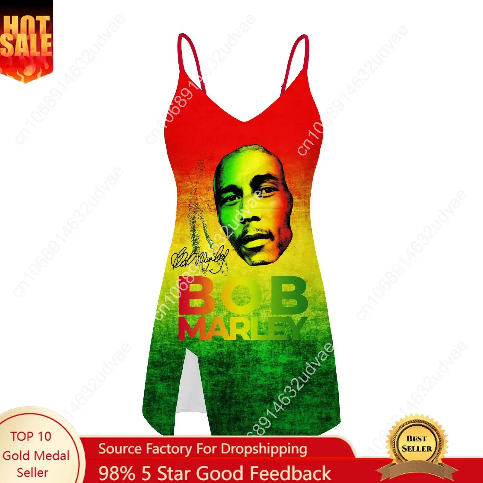 Bob Marley Sling Dress Swimsuit Womens Bathing Suits Personalized Fashion Swimwear Pool Party Bikini Custom Made Beachwear