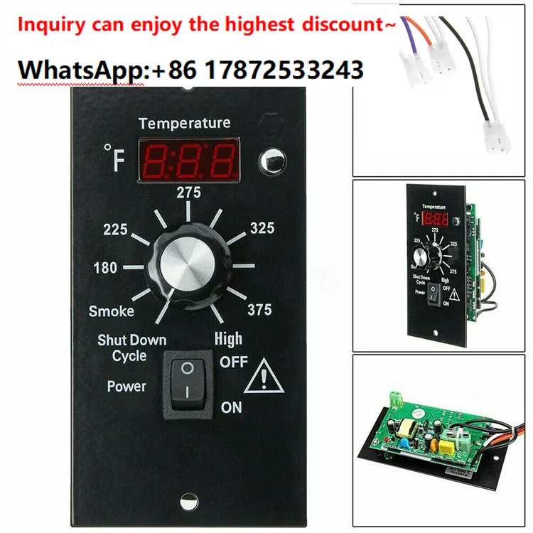 Complete set of digital display screen embedded temperature sensor for intelligent control system of wood pellet furnace
