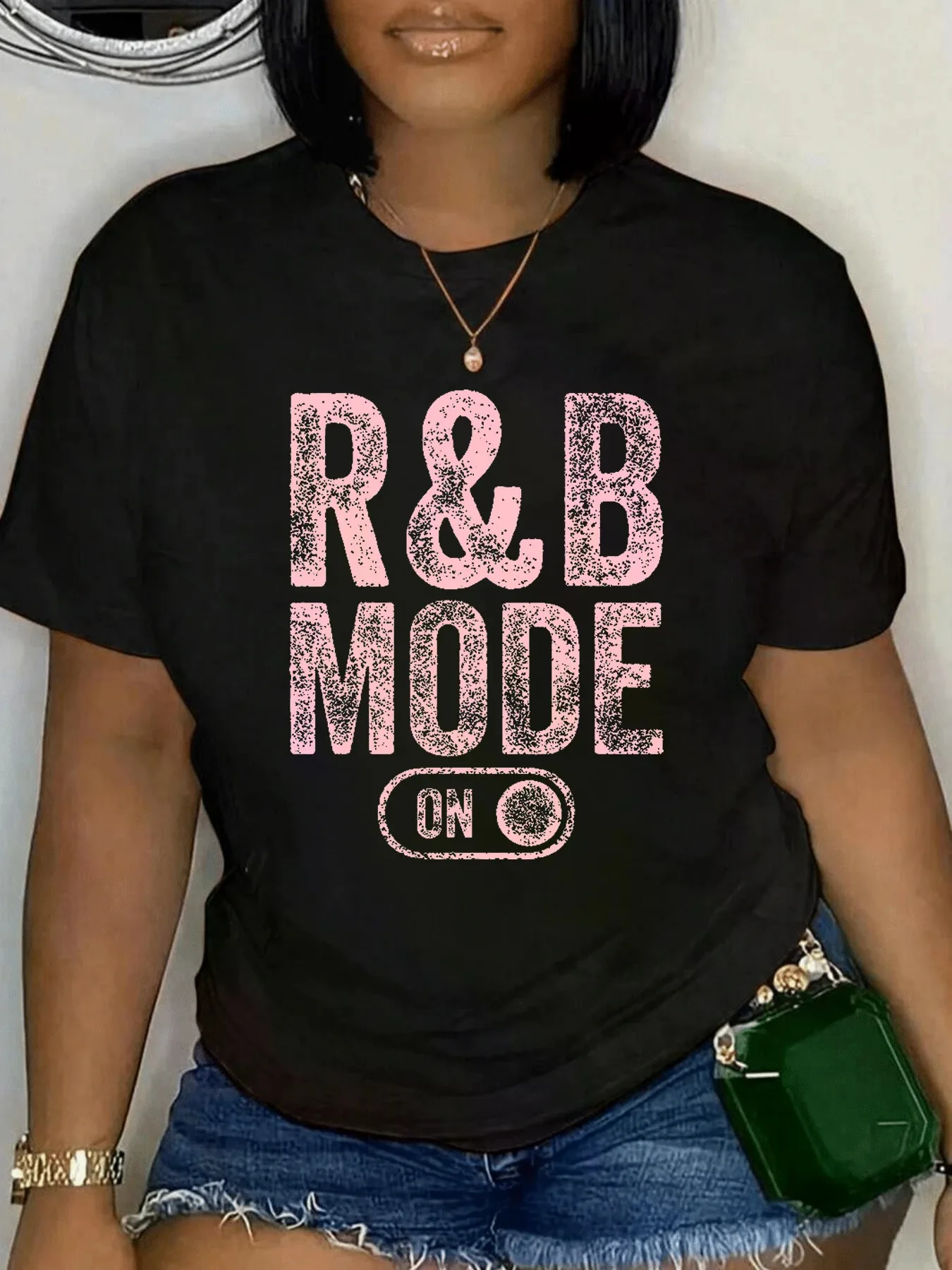 R&B Mode On Funny Soul Singer Gift Karaoke Music Lover GraphicT-Shirts