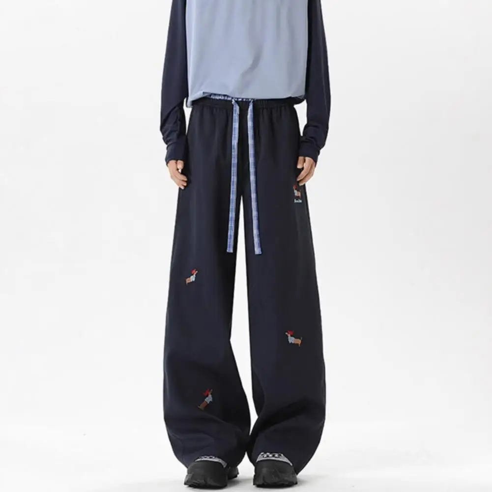 Y2k การ์ตูน Dachshund เย็บปักถักร้อย Casual กางเกงผู้ชายผู้หญิง Premium Jogging Drawstring Sweatpants Travel Baggy กางเกง