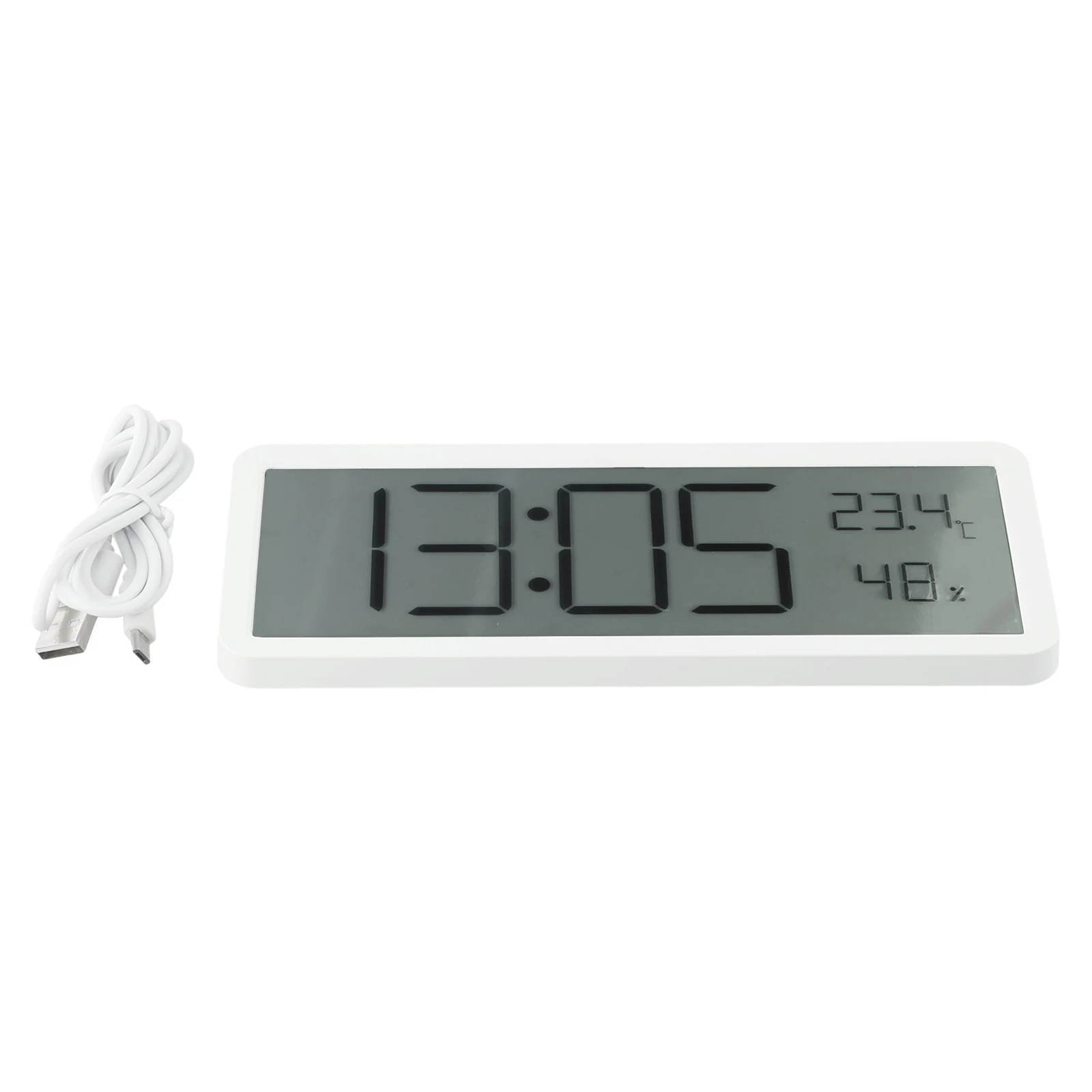 Electronic Clock Digital Wall Clock Or Battery Power Temperature Humidity Clock Time Temperature USB Power Electronic