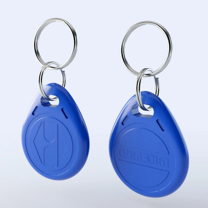 10Pcs 125KHz RFID Access Control Card EM4100 Keychain Read-Only Chip ID Tag Proximity Card for Access Control Time Attendance