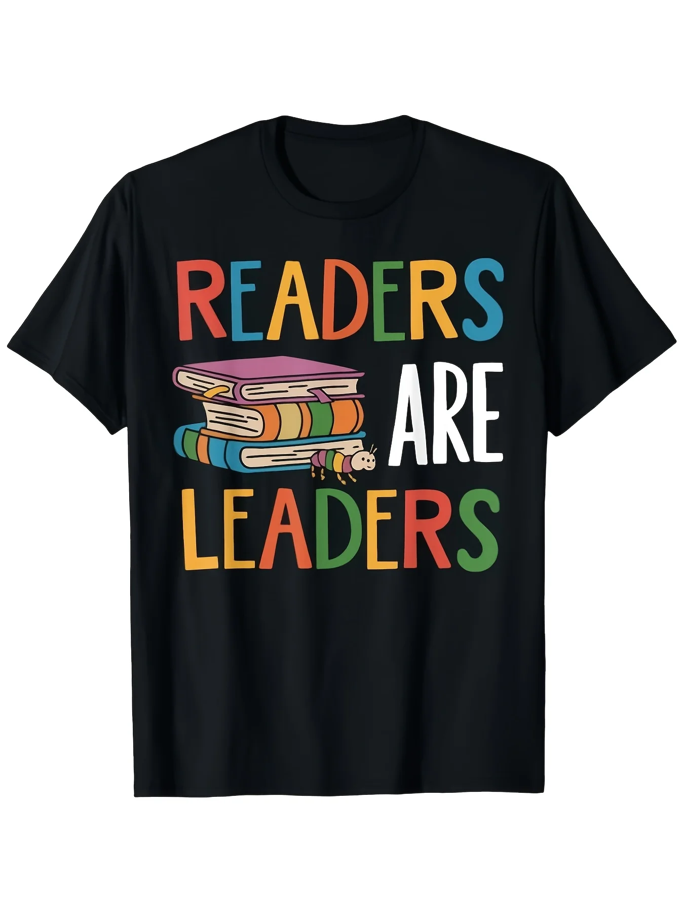 Reader Is a Leader - Inspirational Reading Quotes T-Shirt, Unisex Short-Sleeve Crew Neck Shirt, Comfortable and Breathable Casual T-Shirt, Birthday Gift, Ideal for Everyday Wear